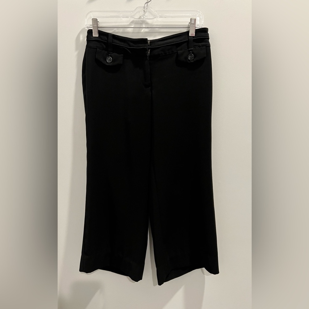 Rare find! Size O-R cropped WHBW black dress pants